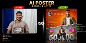 Before and After AI Poster