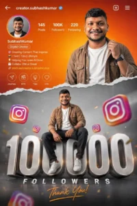 Instagram Milestone Poster Sample