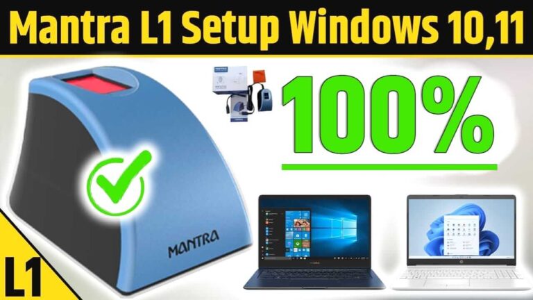 Mantra L1 Fingerprint Device Installation – Step by Step Guide (2025)